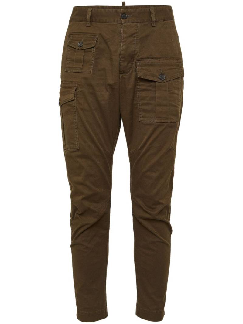 DSQUARED2 tapered cotton cargo trousers - Brown von DSQUARED2