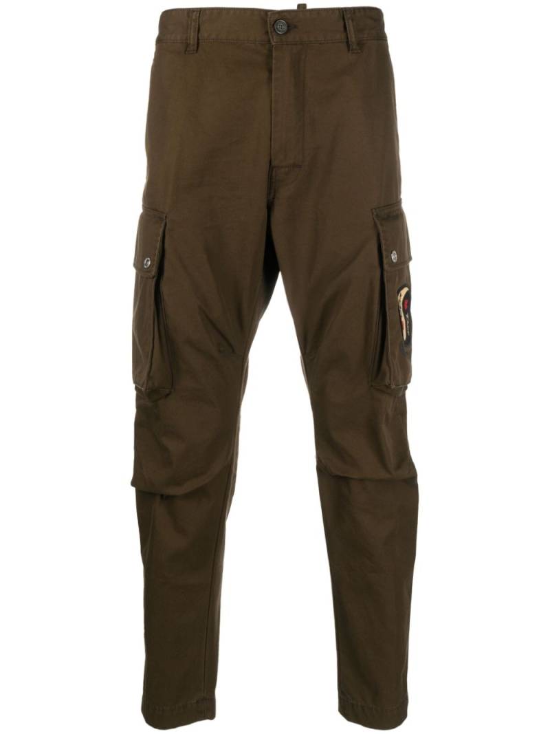 DSQUARED2 tapered-leg cargo trousers - Brown von DSQUARED2