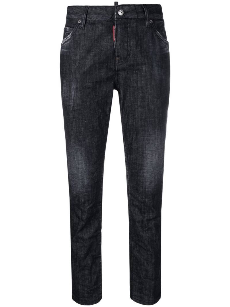 DSQUARED2 tapered leg denim jeans - Black von DSQUARED2