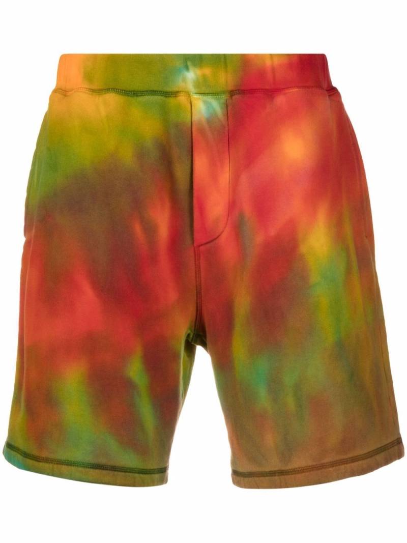 DSQUARED2 tie-dye track shorts - Orange von DSQUARED2