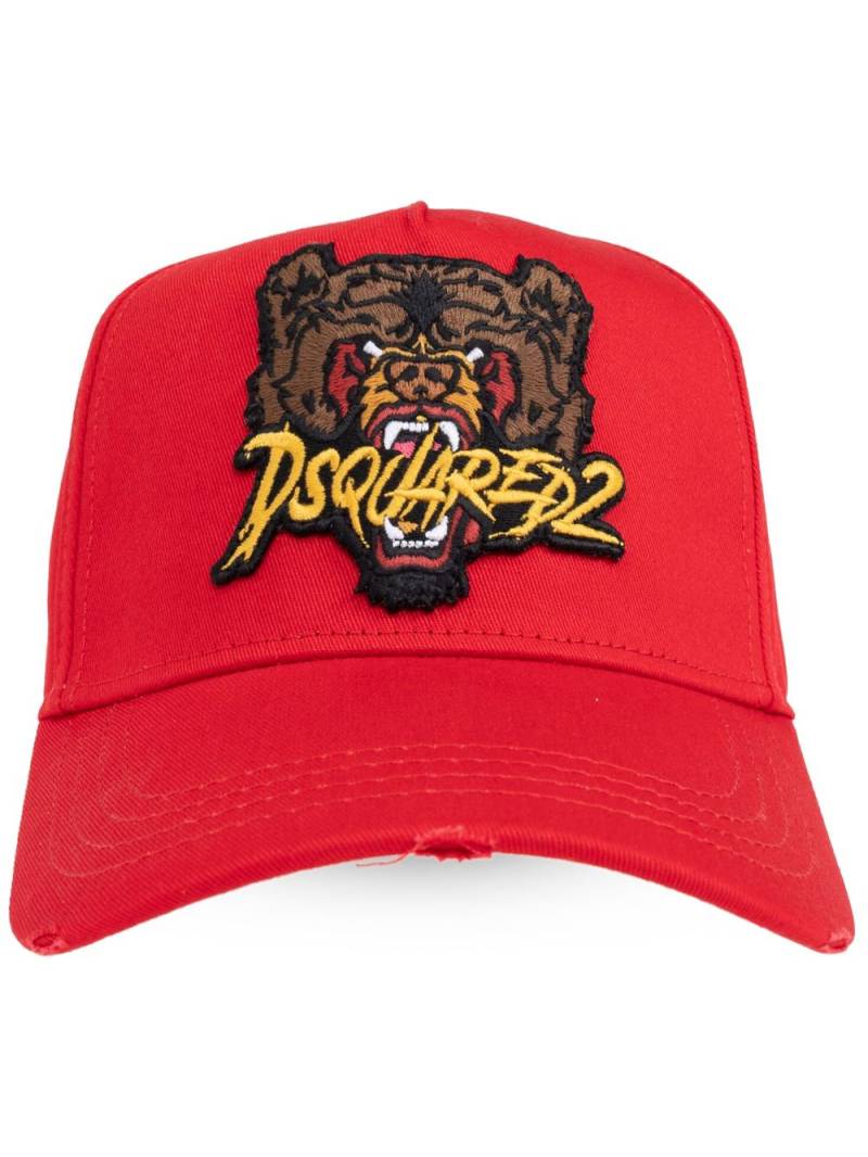 DSQUARED2 tiger-appliqué baseball cap von DSQUARED2