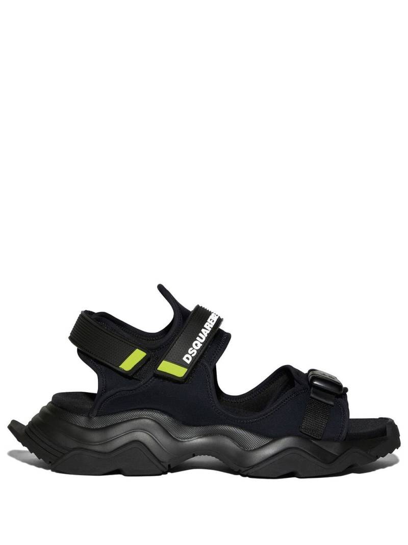 DSQUARED2 touch-strap sandals - Black von DSQUARED2