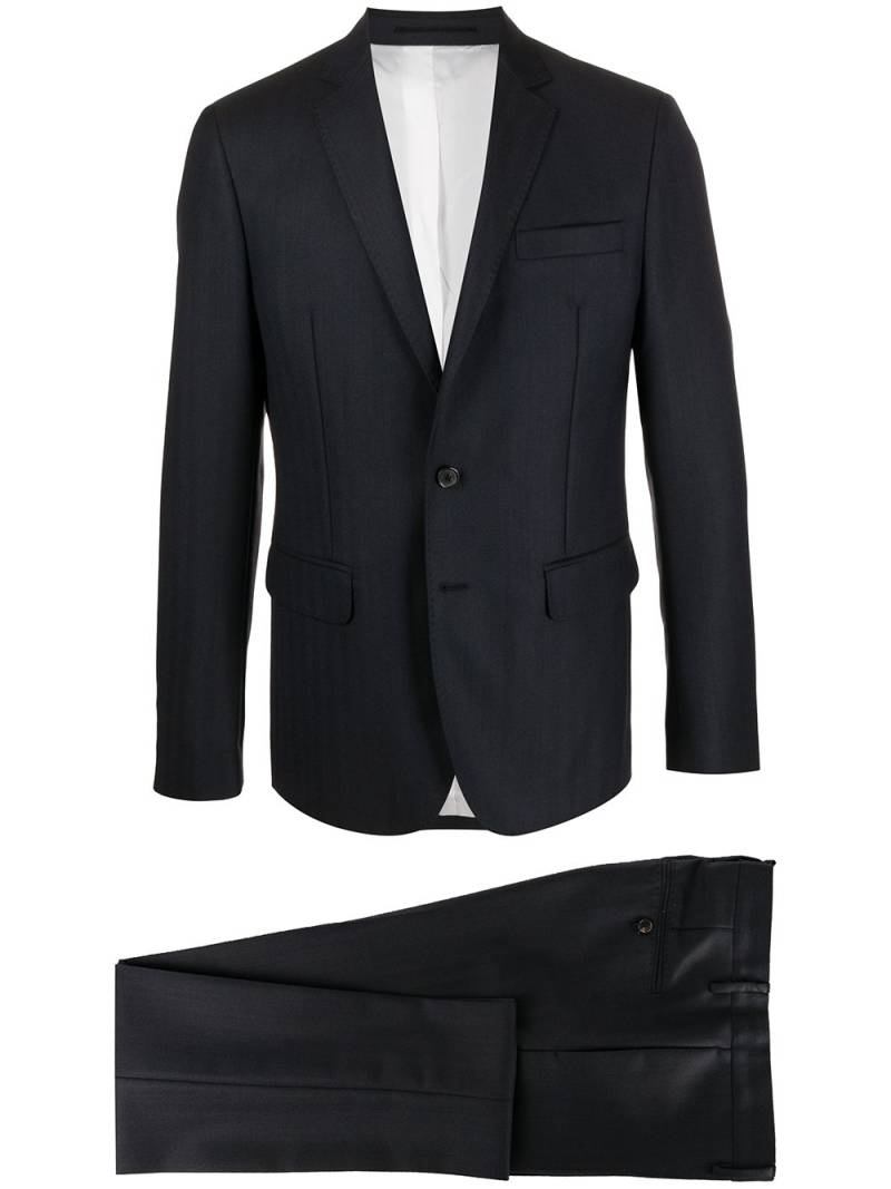 DSQUARED2 two-piece chevron wool twill suit - Blue von DSQUARED2