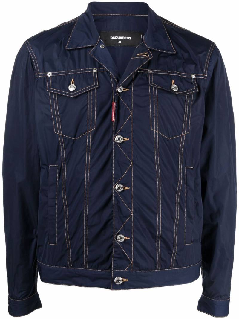 DSQUARED2 welt-pockets buttoned denim jacket - Blue von DSQUARED2