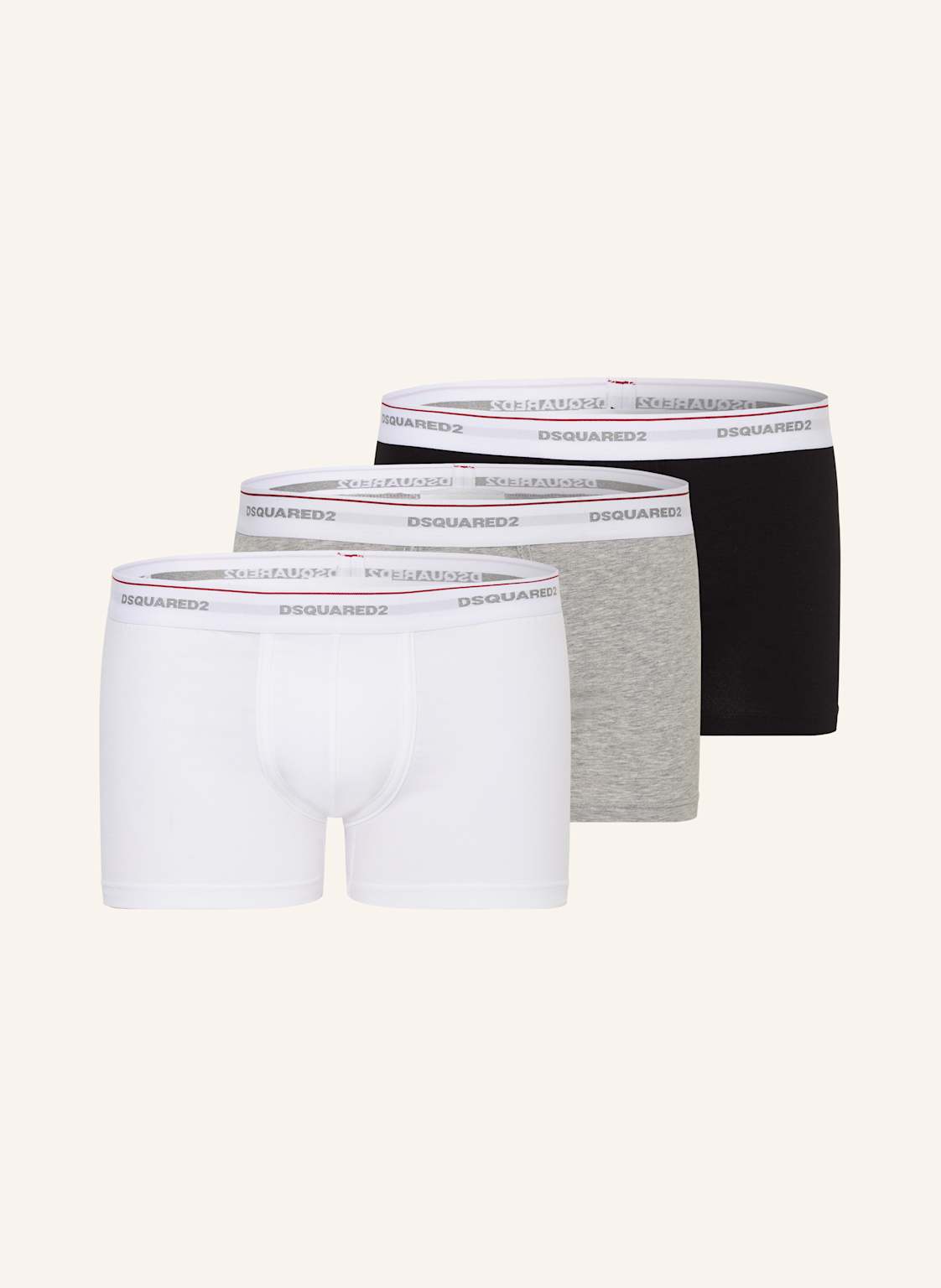 dsquared2 3er-Pack Boxershorts grau von Dsquared2