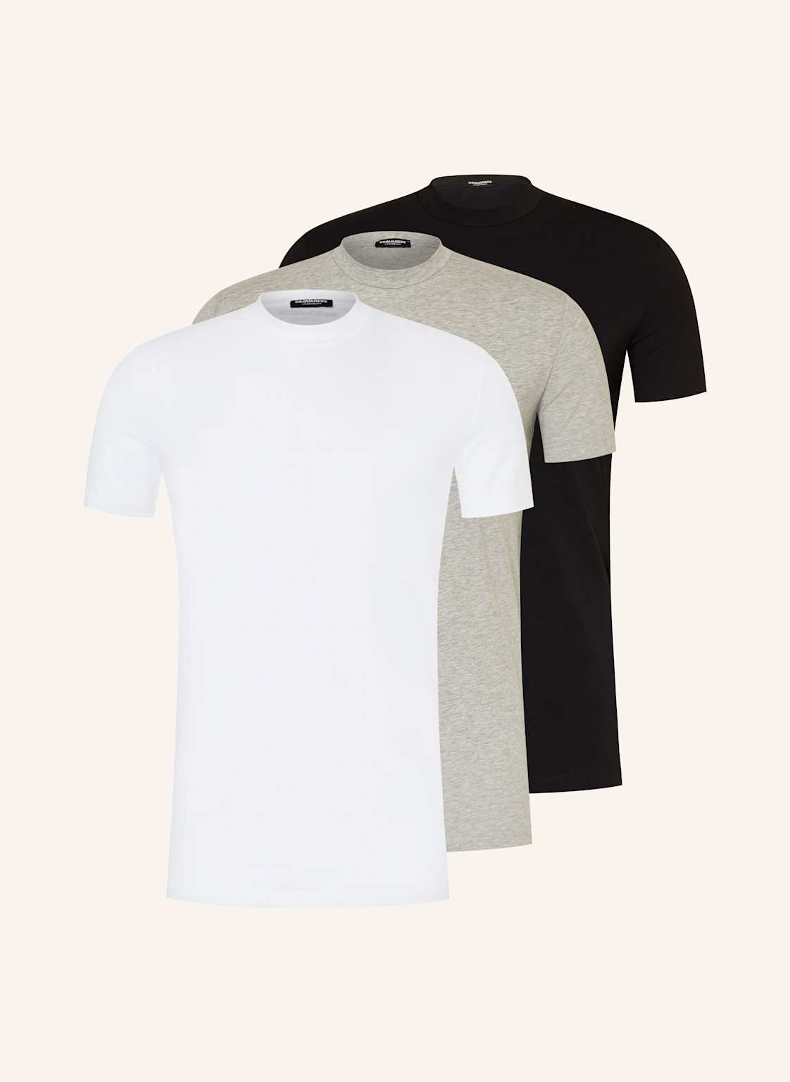 dsquared2 3er-Pack T-Shirts grau von Dsquared2