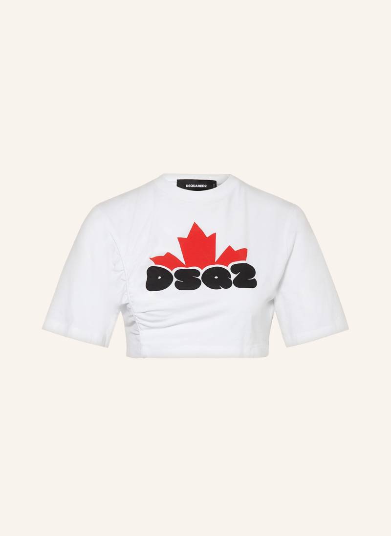 dsquared2 Cropped-Shirt weiss von Dsquared2