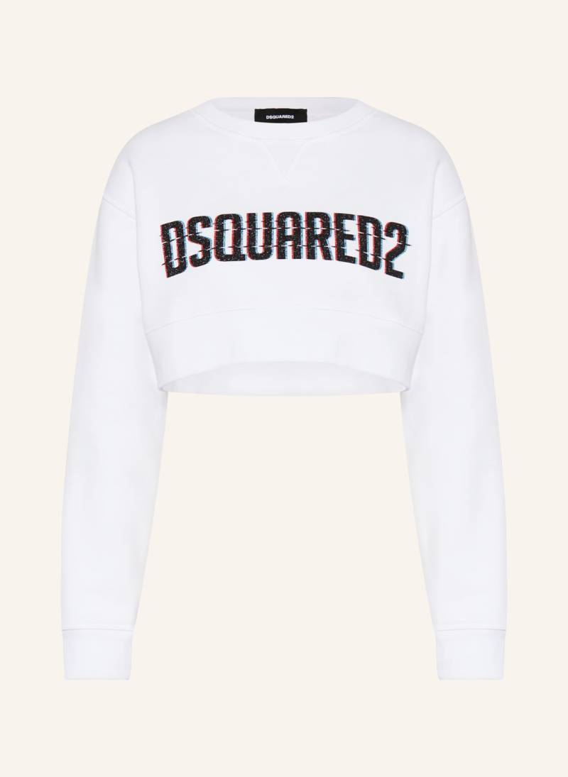 dsquared2 Cropped-Sweatshirt weiss von Dsquared2