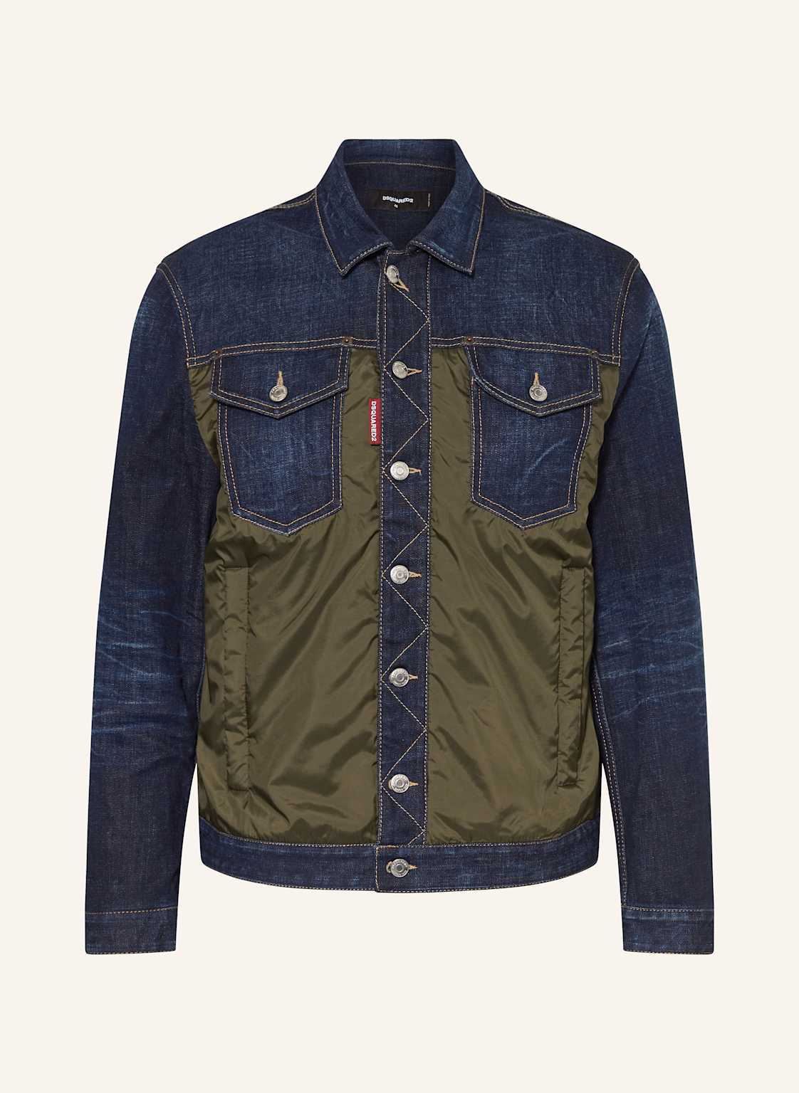 dsquared2 Jacke Im Materialmix gruen von Dsquared2