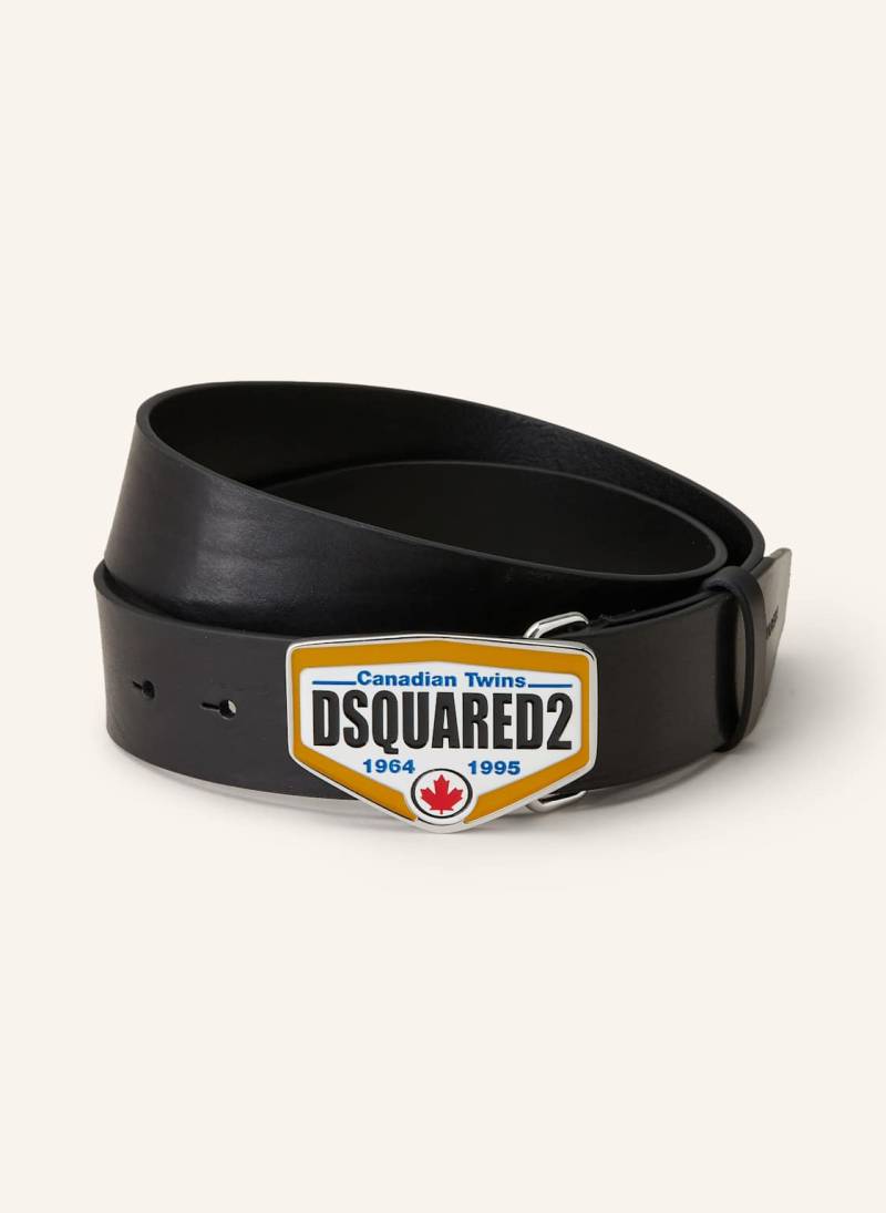 dsquared2 Ledergürtel schwarz von Dsquared2