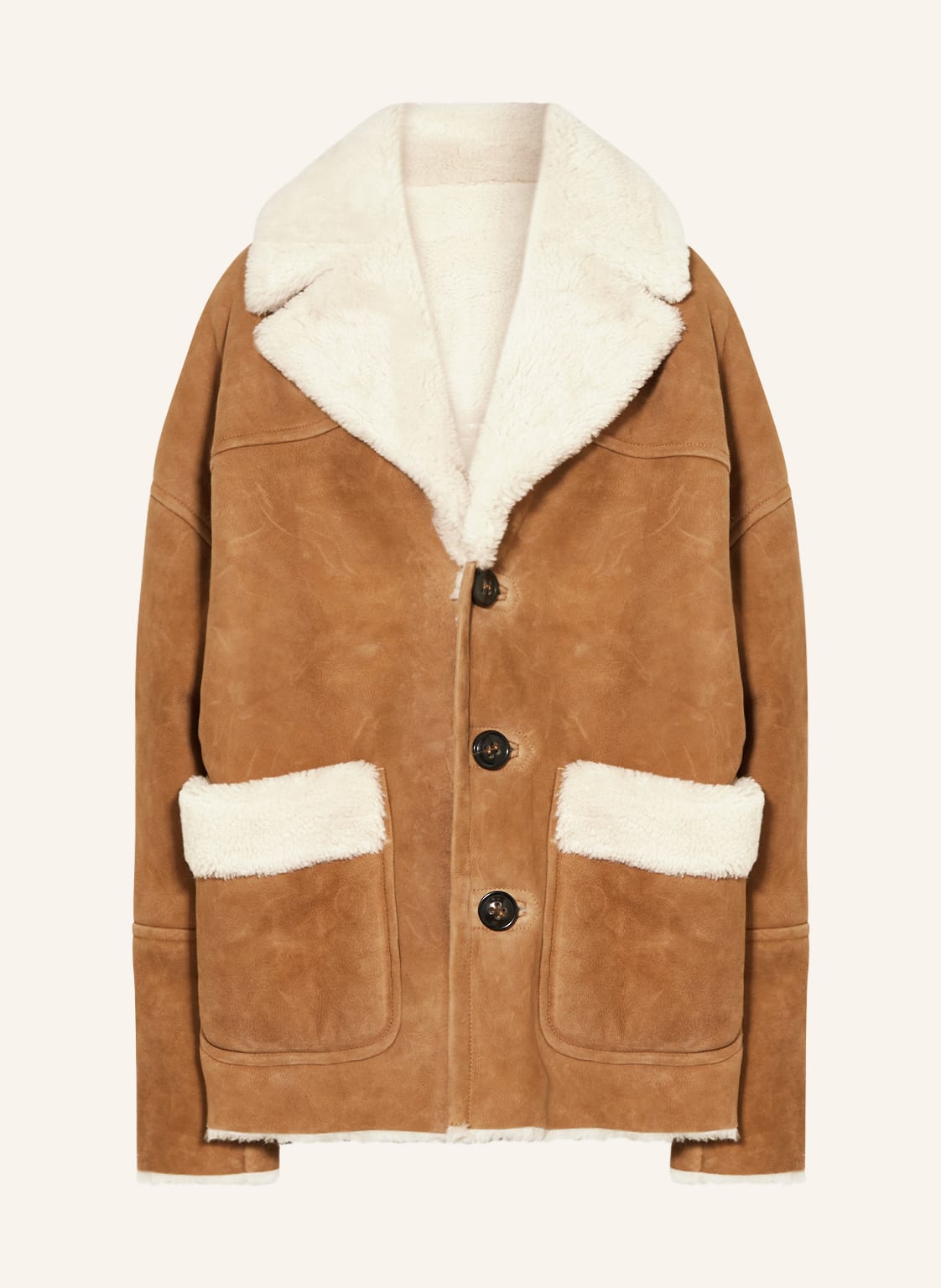 dsquared2 Lederjacke Mit Lammfell braun dsquared2 Lederjacke Mit Lammfell braun von Dsquared2