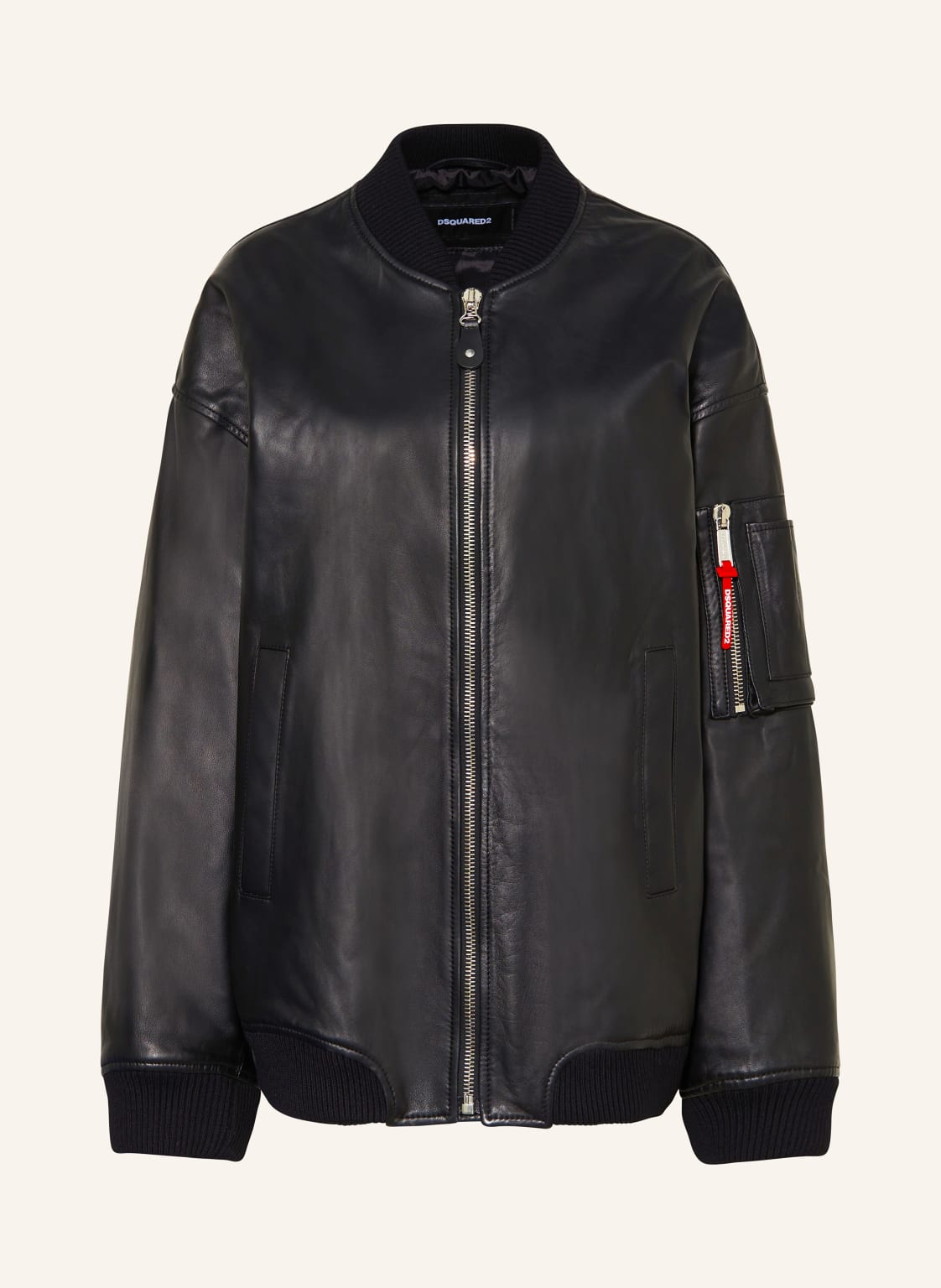 dsquared2 Oversized-Blouson Aus Leder schwarz von Dsquared2