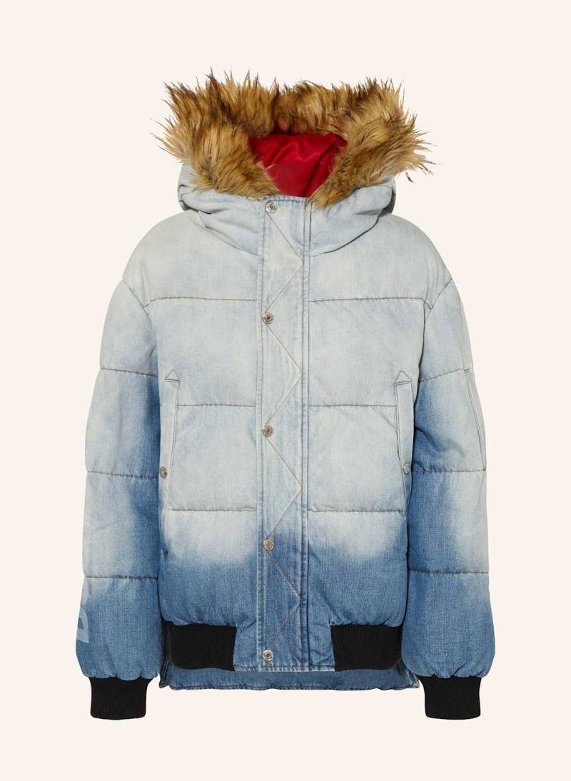 dsquared2 Steppjacke Mit Kunstfell blau von Dsquared2