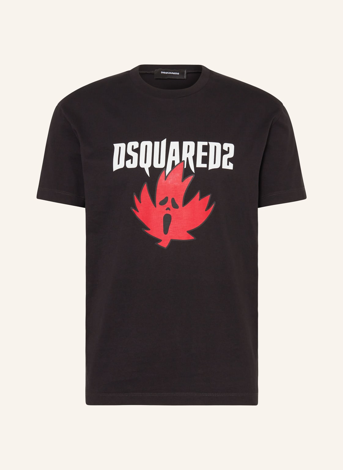 dsquared2 T-Shirt Ghost Leave schwarz von Dsquared2