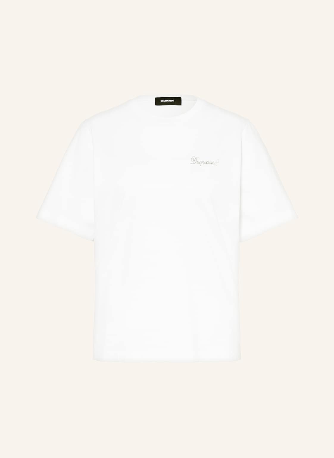 dsquared2 T-Shirt Mit Schmucksteinen weiss von Dsquared2