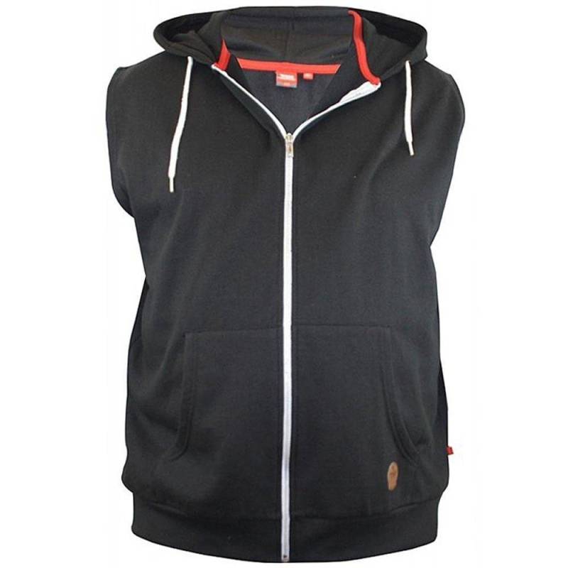 Blake Kingsize Sleeveless Hoody Herren Schwarz 5XL von Duke