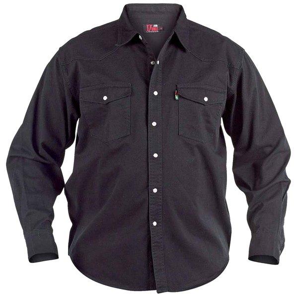 Duke - D555 Western Hemd, für Herren, Schwarz, Größe 7XL von Duke