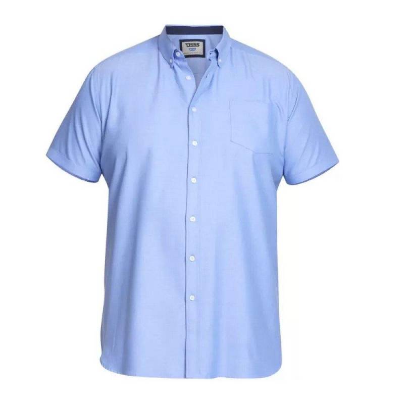 James Hemd Kurzärmlig Herren Himmelblau 4XL von Duke