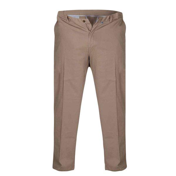 Kingsize Bruno Stretch Chino Hose Herren Beige W52 von Duke