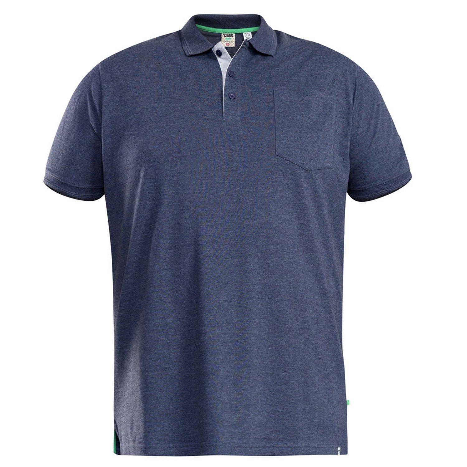 Duke - Kingsize Pique Poloshirt Grant, für Herren, Blau Denim, Größe 6XL von Duke