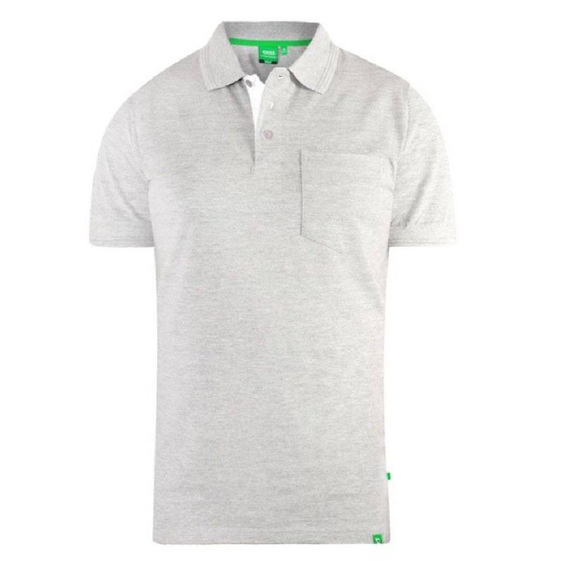 Kingsize Pique Poloshirt Herren Grau 3XL von Duke