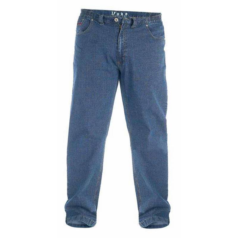 London Kingsize Bailey Jeans Elastischer Bund Herren Blau W42 von Duke