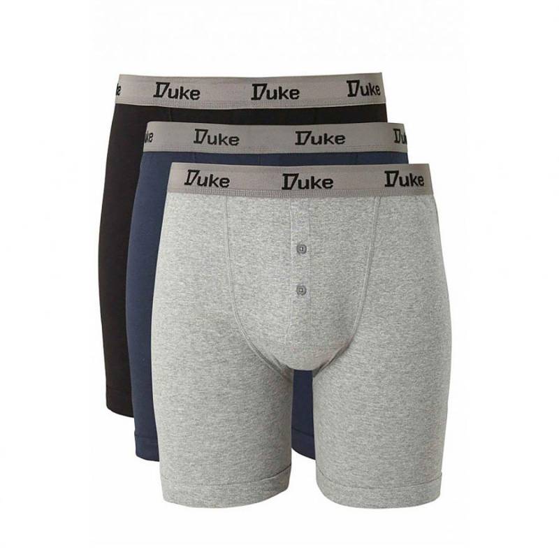 Duke - D555 London Driver Boxershorts (3erPack), für Herren, Schwarz, Größe 3XL von Duke