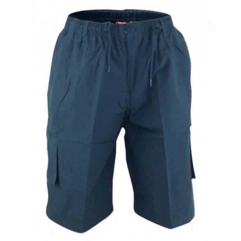 Duke - NickD555 Shaped Leg Cargo-Shorts, für Herren, Marine, Größe 4XL von Duke