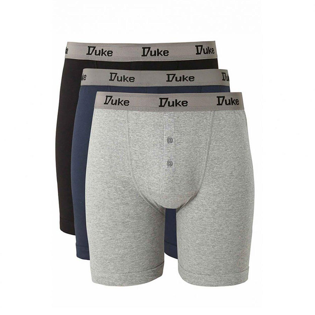 Duke - D555 London Driver Boxershorts (3erPack), für Herren, Schwarz, Größe 7XL von Duke