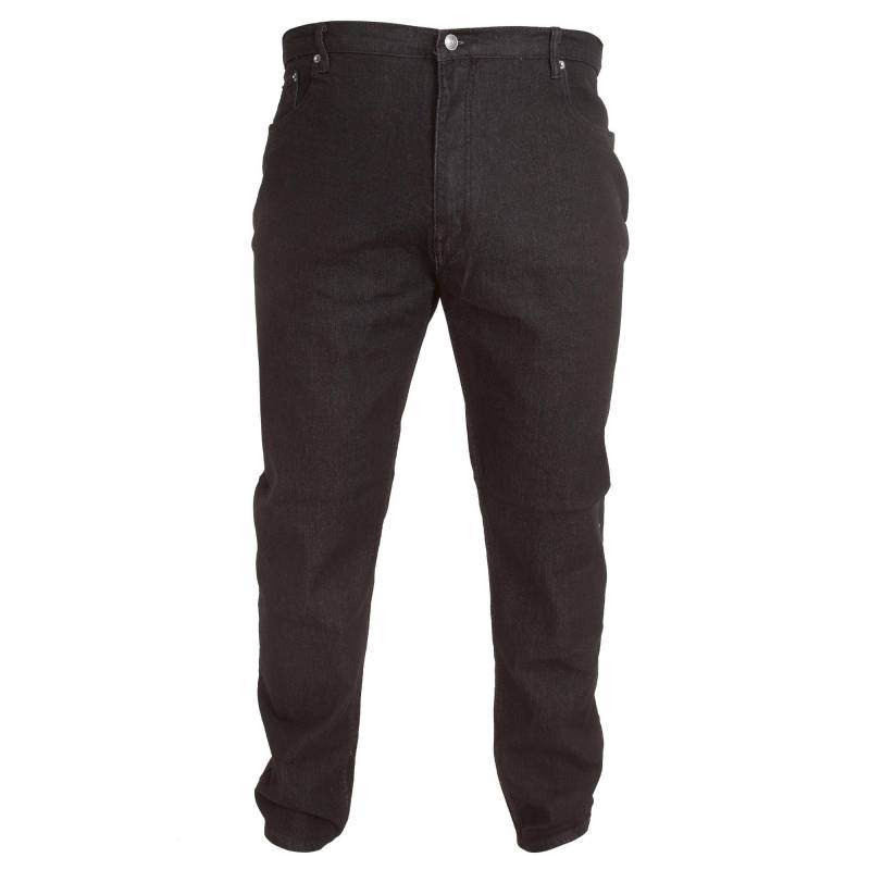 Duke - London Kingsize Balfour Comfort Fit Stretch Jeans, für Herren, Schwarz, Größe W44 von Duke