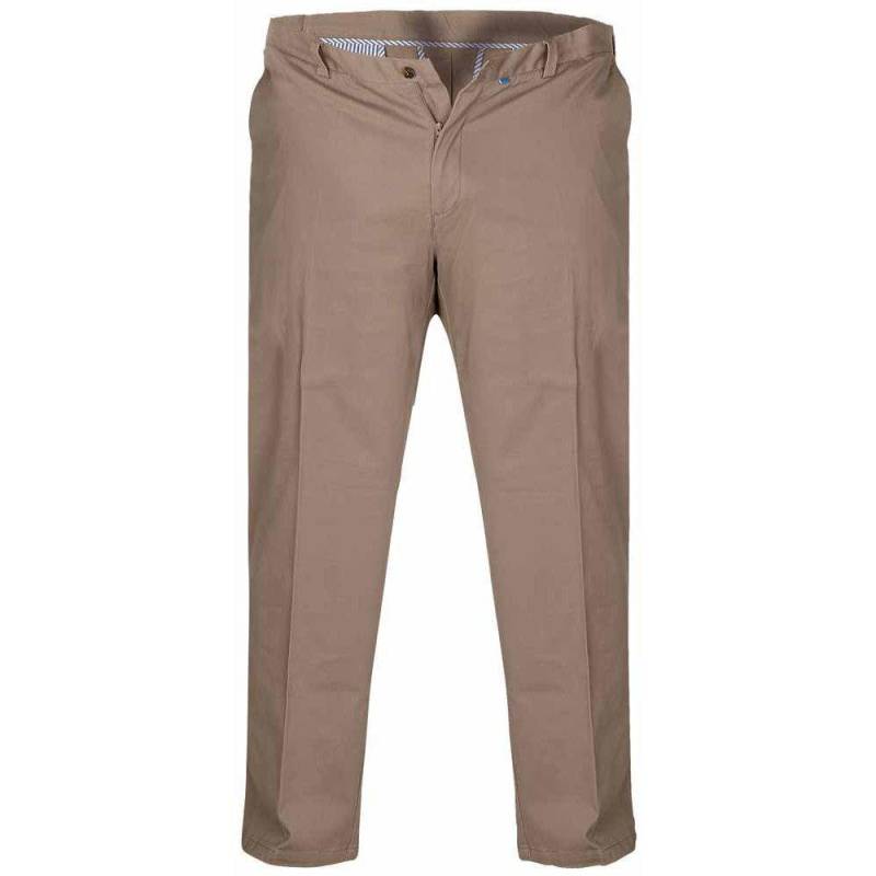 Kingsize Bruno Stretch Chino Hose Herren Beige W44 von Duke