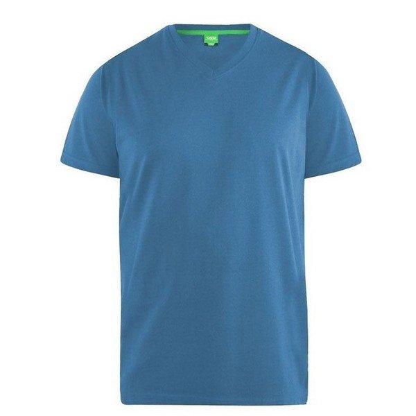 Signature 2 King Size Baumwolle Mit V-ausschnitt T-shirt Herren Taubenblau 5XL von Duke