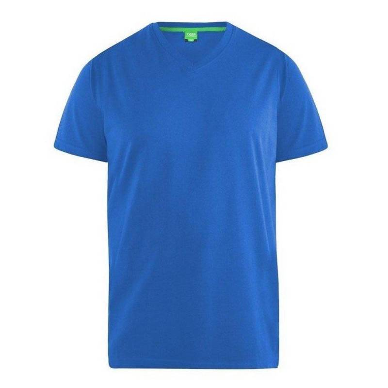 Tshirt Signature 2 Mit Vausschnitt, King Size, Herren Blau 8XL von Duke