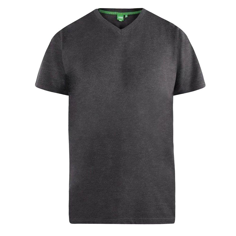 Tshirt Signature 2 Mit Vausschnitt, King Size, Herren Charcoal Black 6XL von Duke