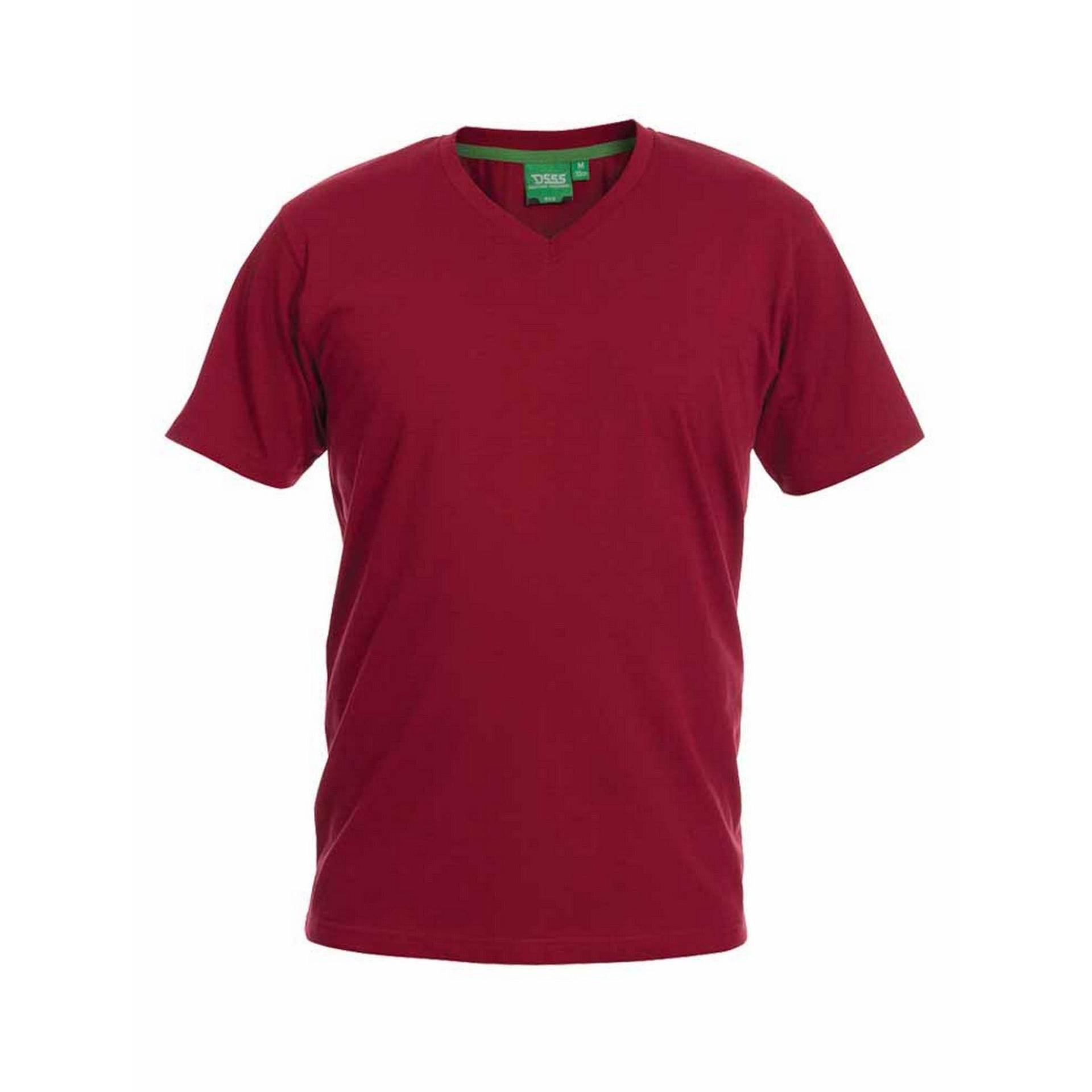 Tshirt Signature 2 Mit Vausschnitt, King Size, Herren Rot Bunt 3XL von Duke