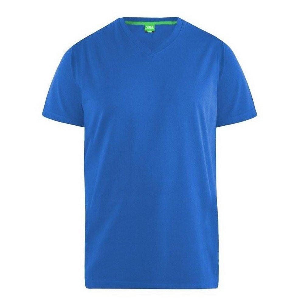 Tshirt Signature 2 Mit Vausschnitt, King Size, Herren Blau 7XL von Duke