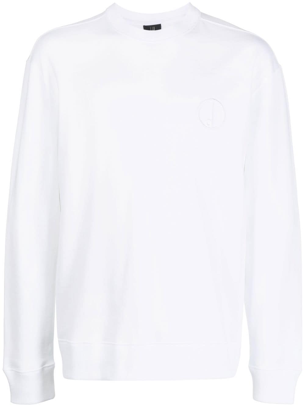 Dunhill logo-detail long-sleeve sweatshirt - White von Dunhill