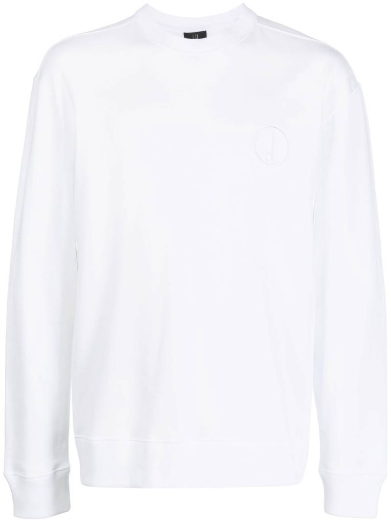 Dunhill logo-detail long-sleeve sweatshirt - White von Dunhill