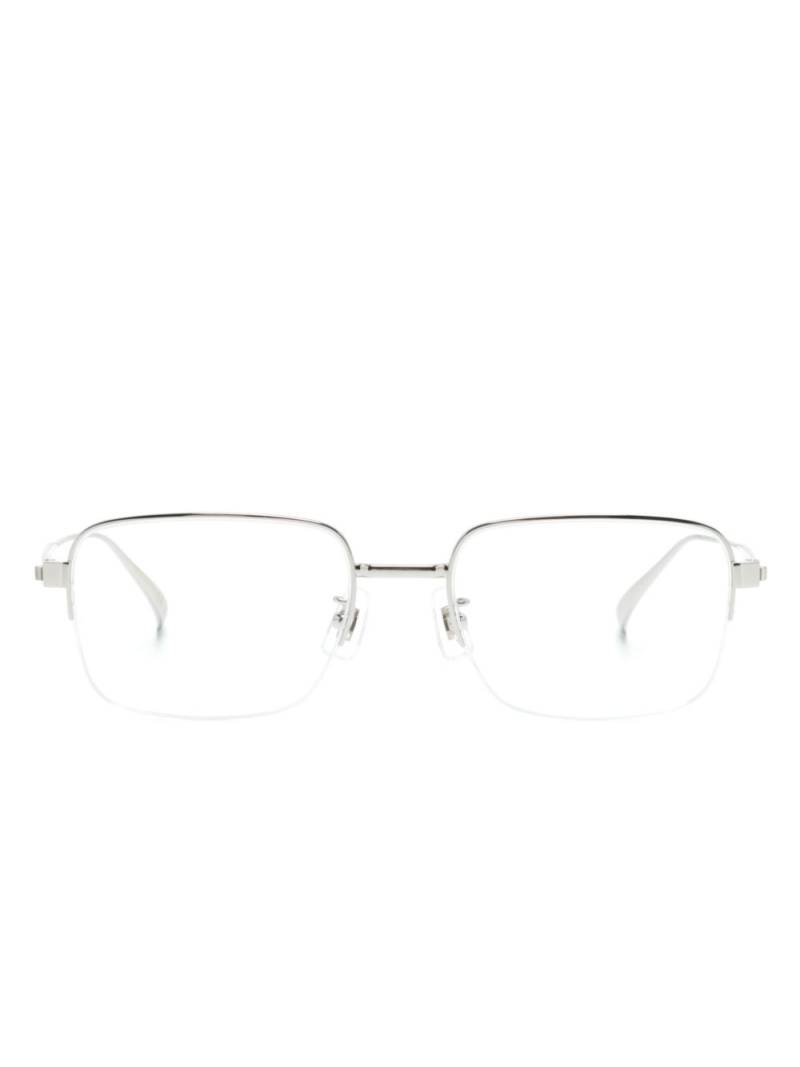 Dunhill rectangle-frame glasses - Silver von Dunhill