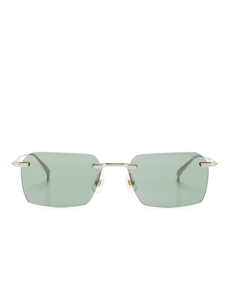 Dunhill rectangle-frame sunglasses - Gold von Dunhill