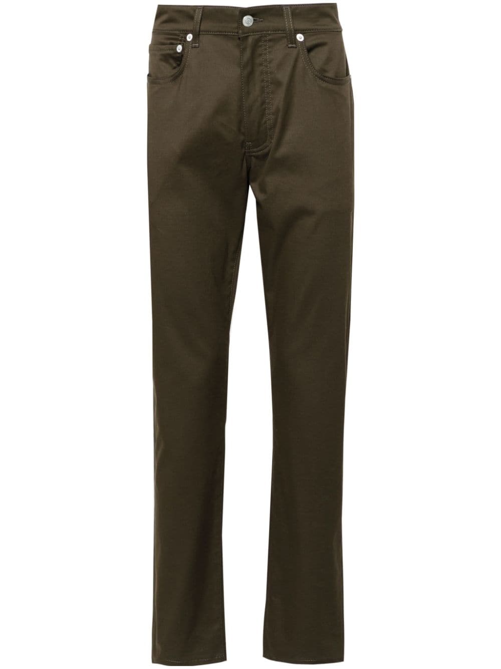 Dunhill slim-leg cotton trousers - Brown von Dunhill