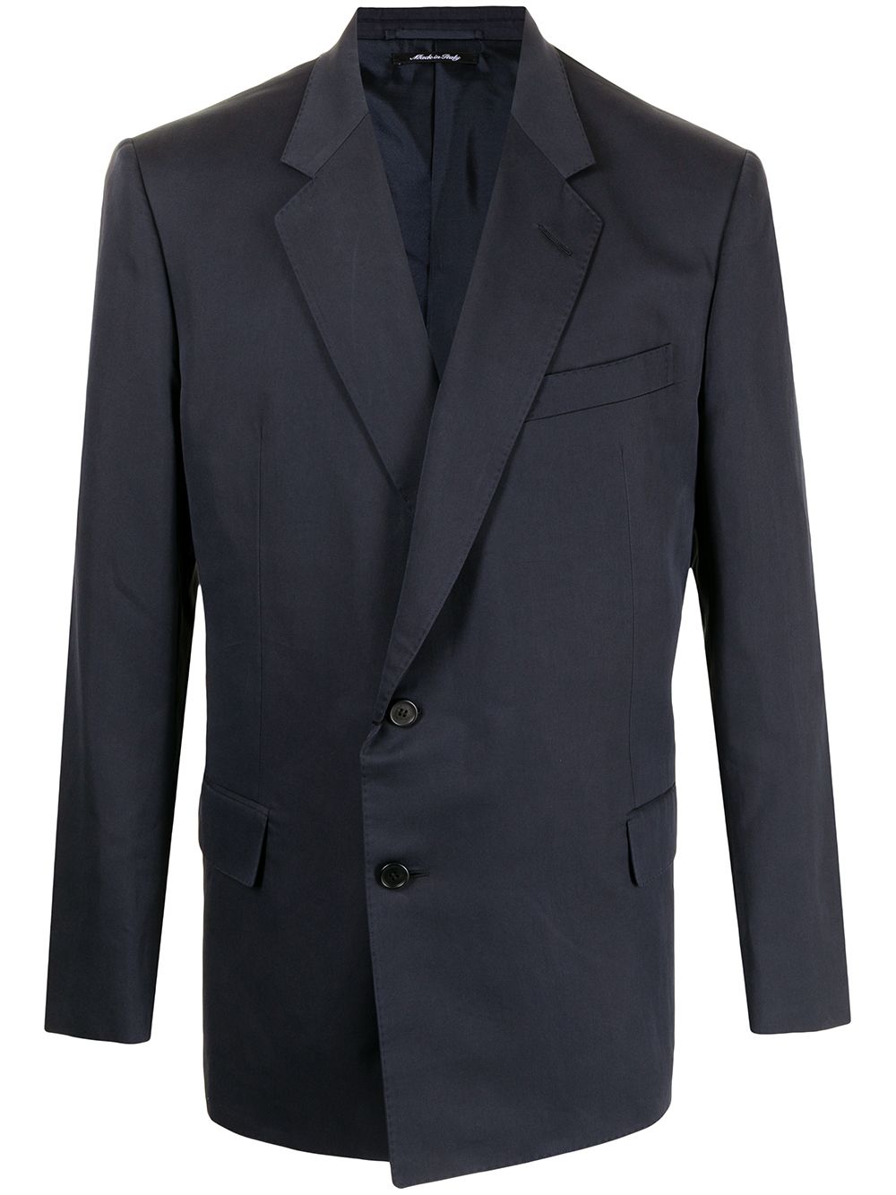 Dunhill wrap single-breasted blazer - Blue von Dunhill