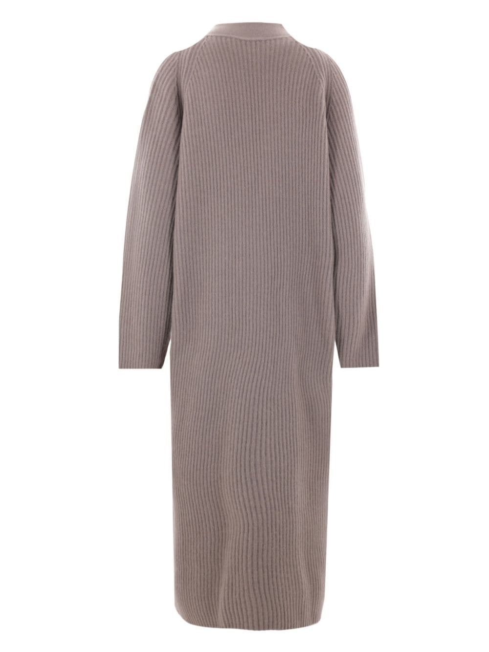 Dusan V-neck cashmere cardi-coat - Neutrals von Dusan