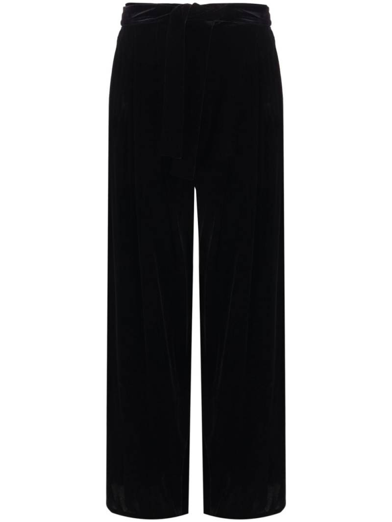 Dusan belted straight-leg trousers - Black von Dusan