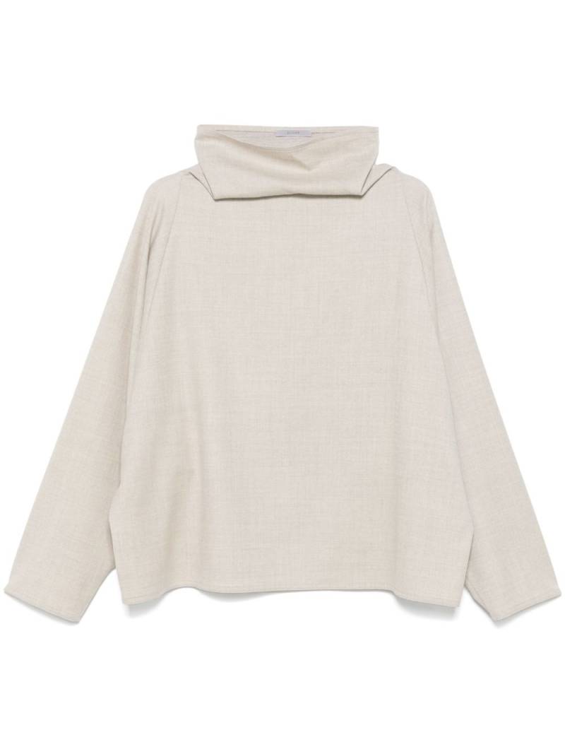 Dusan cowl-neck blouse - Neutrals von Dusan