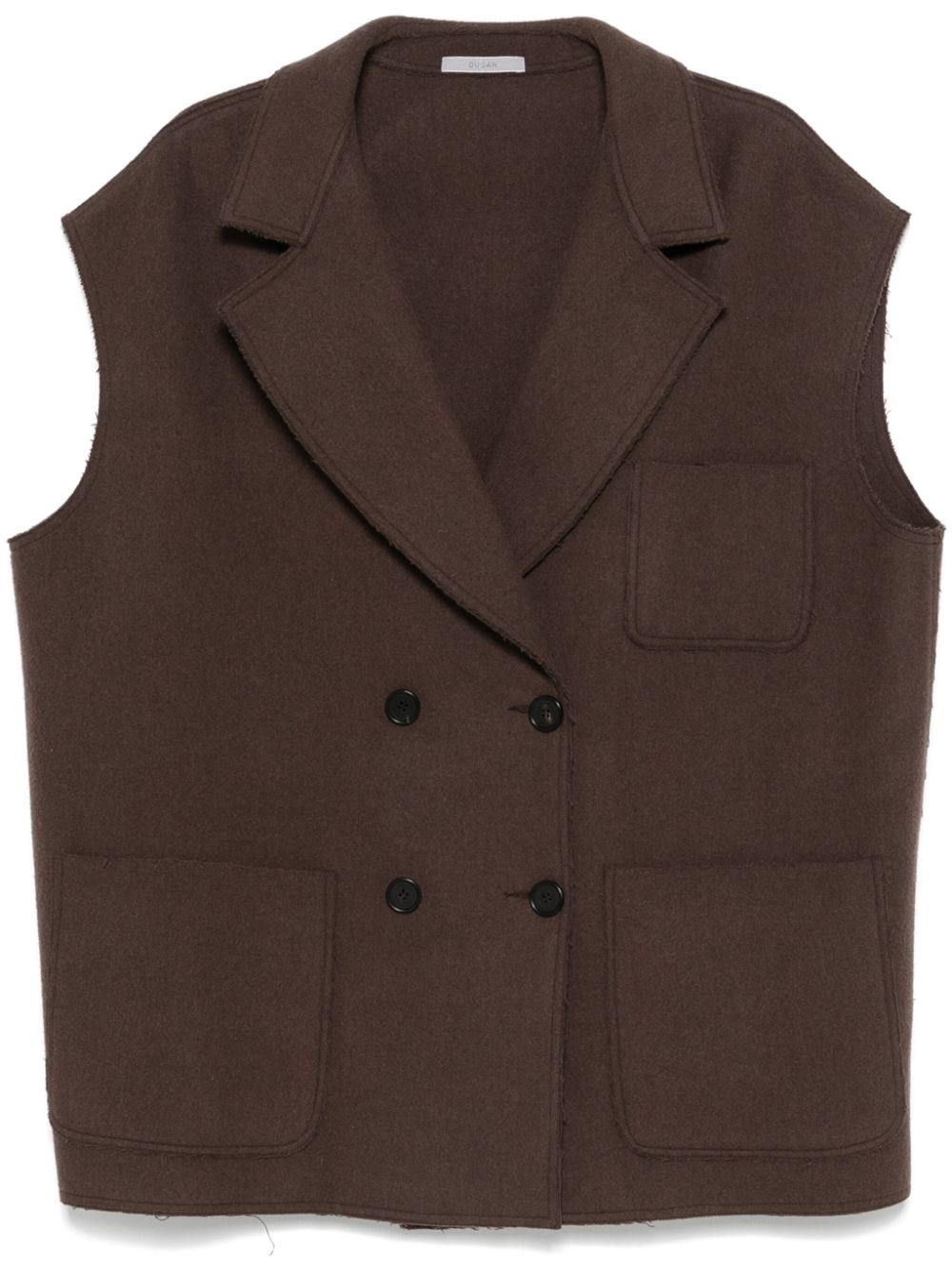 Dusan double-breasted gilet - Brown von Dusan