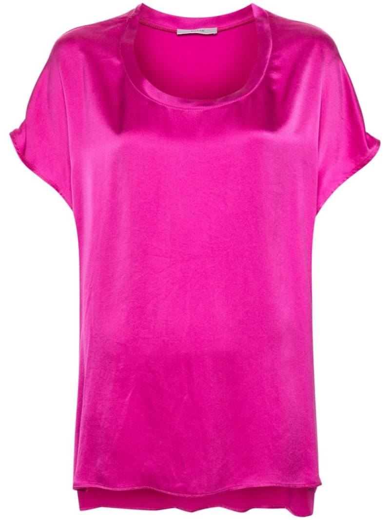 Dusan satin silk tunic - Pink von Dusan