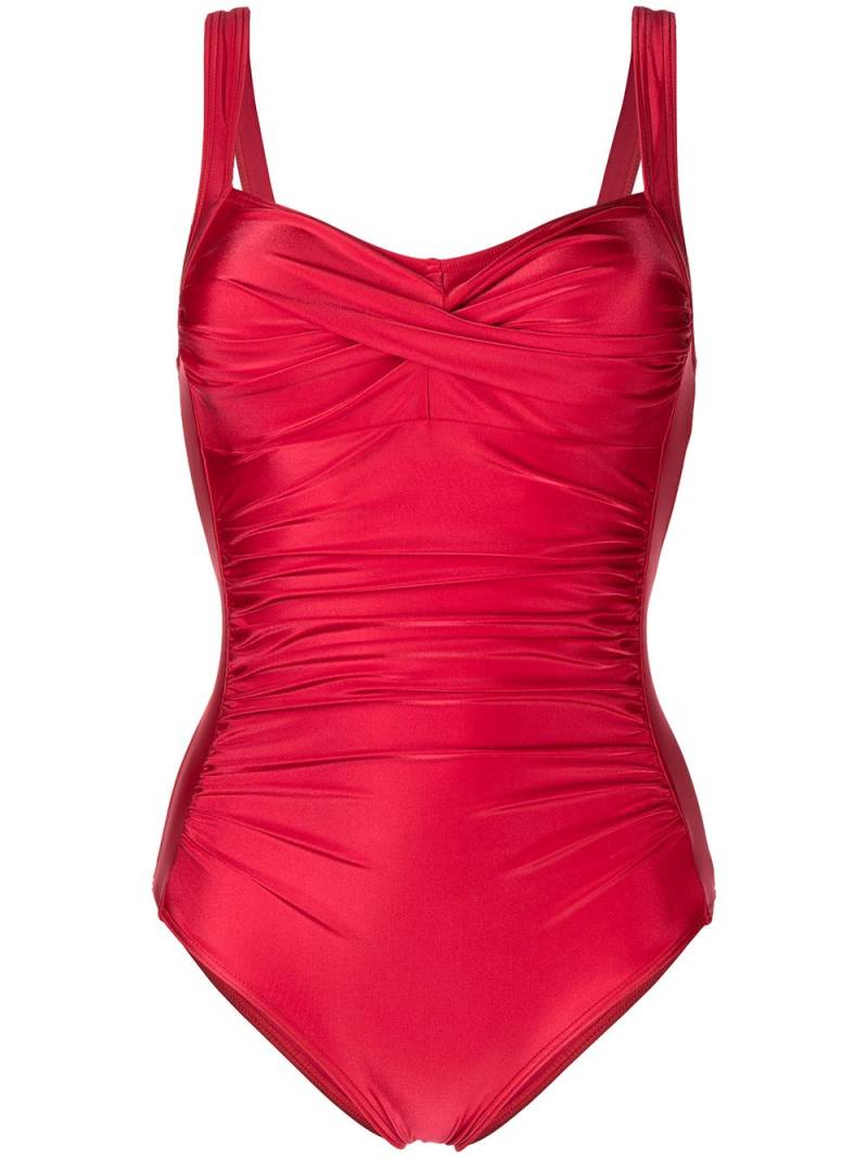 Duskii Diane ruched swimsuit - Red von Duskii