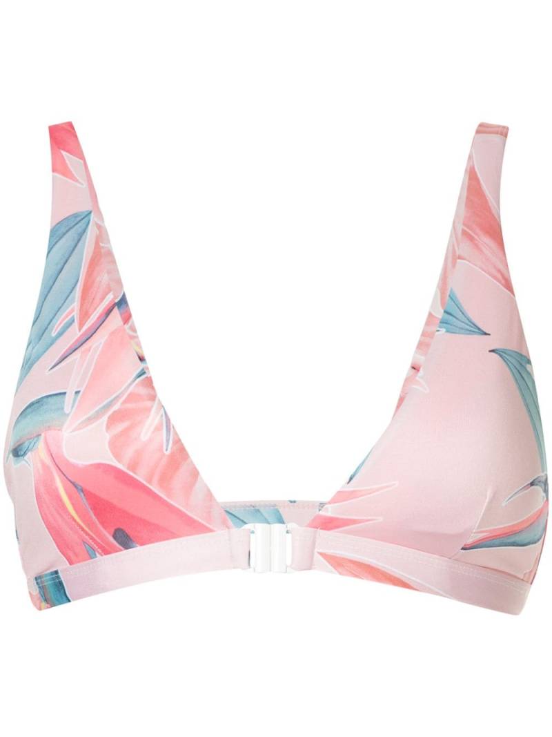 Duskii Manhattan floral bikini top - Pink von Duskii