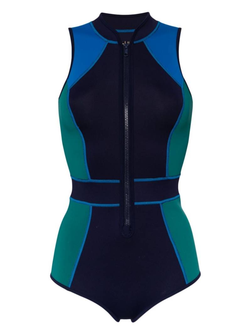 Duskii Tank Spring colour-block swimsuit - Blue von Duskii